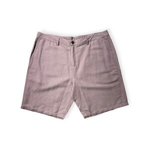 Fisher + Baker Men's Bryant Solid Cotton-Linen Shorts